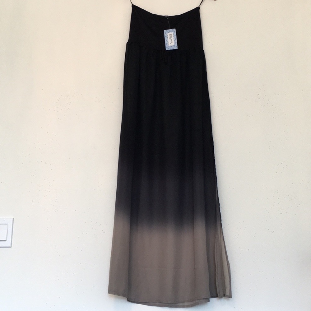 NWT Raviya Black Charcoal Ombré Swim Coverup